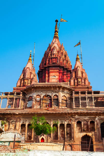 Shiva Temple is located at the Ganges river in Varanasi city, Uttar Pradesh state, North India