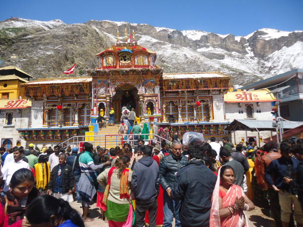 badrinath temple in uttrakhand, india