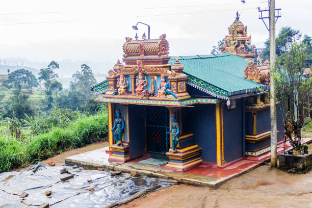 Small hindu temple near Nanu Oya village, Sri Lanka