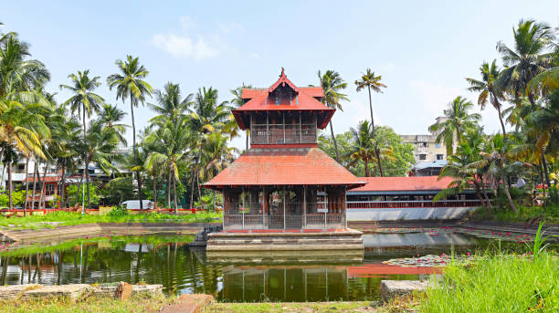View of Kalu Mandapam Near Thirumala Devasthanam Temple, Fort Kochi, Kerala, India.