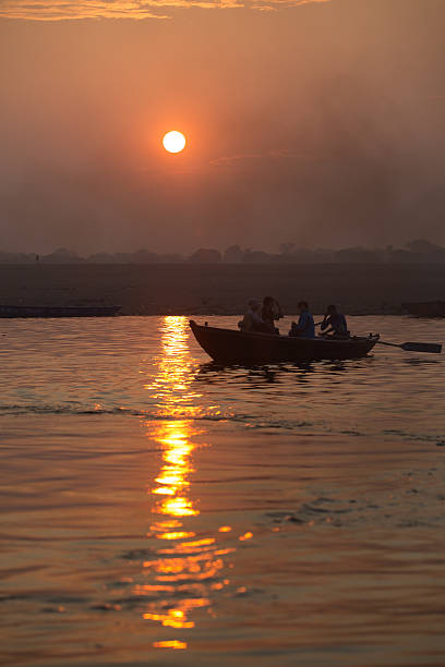 Sunrise on the Ganga river, Varanasi, India
