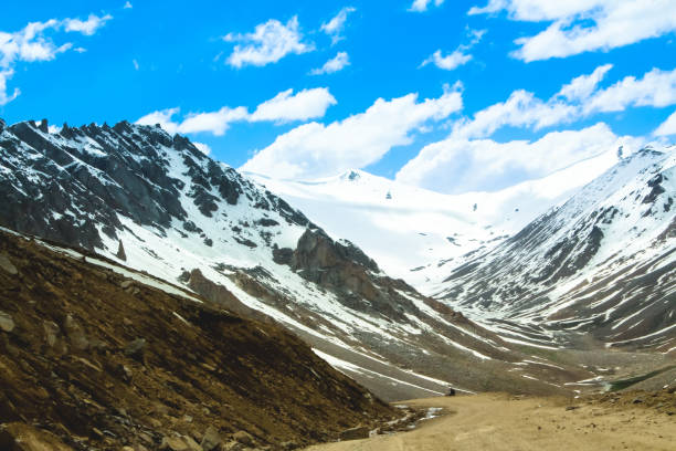 Himalaya mountains valley at ladakh, india, asia